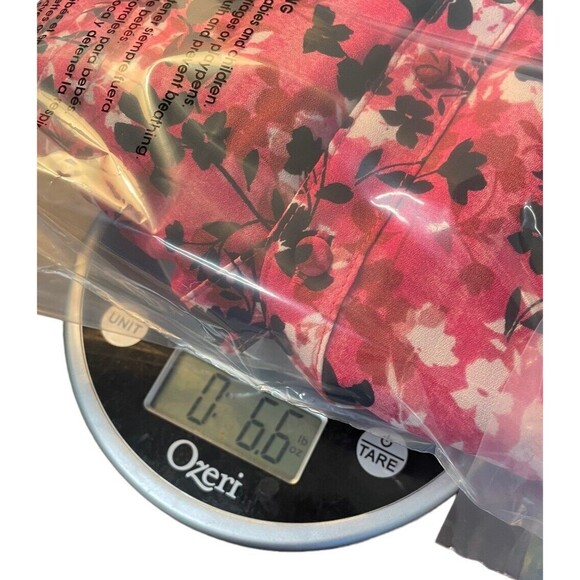 Nanette Lepore Pink Floral Long Sleeve Blouse Button Up‎ Blouse M Pleat Front - Picture 10 of 10